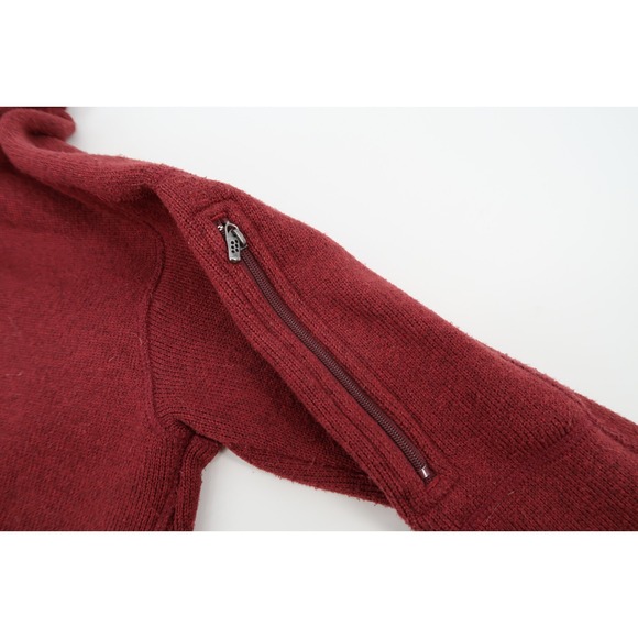 Patagonia Womens Medium Fleece Better Sweater Burgundy 1/4 Zip Pull Over Jacket - Picture 5 of 6